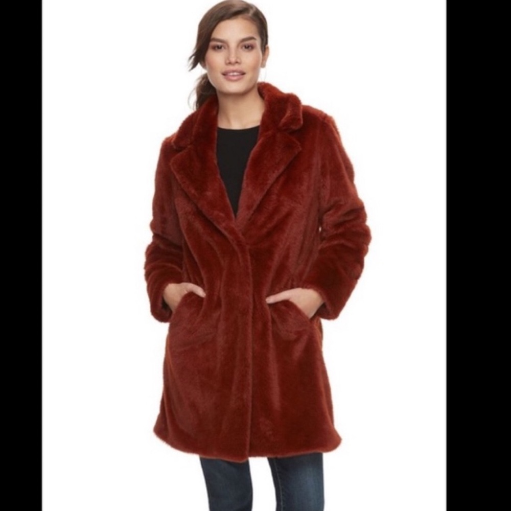 Like New! Faux fur jacket!